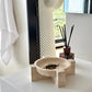Retro Wabi-Sabi Style Yellow Limestone Decorative Storage Tray