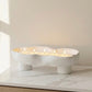 Scalloped Candle Tray-Refillable Sand Wax Candle Vessel