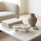 Scalloped Candle Tray-Refillable Sand Wax Candle Vessel