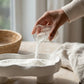 Scalloped Candle Tray-Refillable Sand Wax Candle Vessel