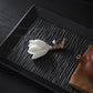 Ceramic Magnolia Flower Incense Holder | Handmade Zen Decor
