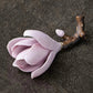 Ceramic Magnolia Flower Incense Holder | Handmade Zen Decor
