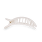 Coconut White Small Flat Round Hair Clip